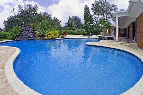 home with outdoor pool